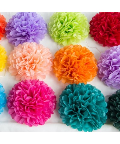 10 Pcs Tissue Paper Pom Poms Flowers for Wedding- Birthday Party- Baby Shower- Nursery Decor- Bachelorette Party Hanging Deco...