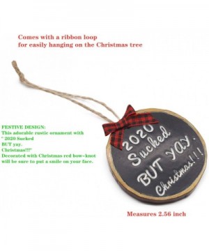 Christmas Ornament 2020 Sucked Quarantine Xmas Tree Decorating Kit Christmas Hanging Decoration Ornament Faux Wooden Ornament...