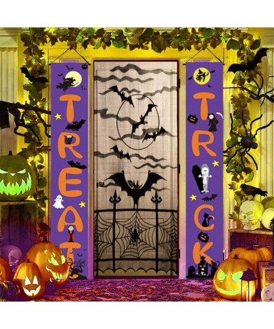 Halloween Outdoor Decoration for Front Door Display-Trick or Treat Banner - Durable Home Decor- Easy to Use Ready to Hang for...