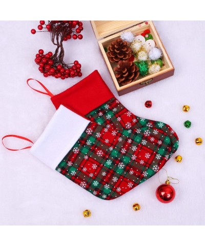 12 Pack Christmas Mini Stockings Small Christmas Fireplace Hanging Stockings Decoration Stockings for Xmas Decoration - Color...