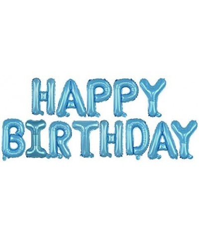 Baby Blue Happy Birthday Balloons 16 inch Letters Foil Balloons Birthday Party Decorations - Baby Blue - CZ19HKDHZDQ $5.12 Ba...