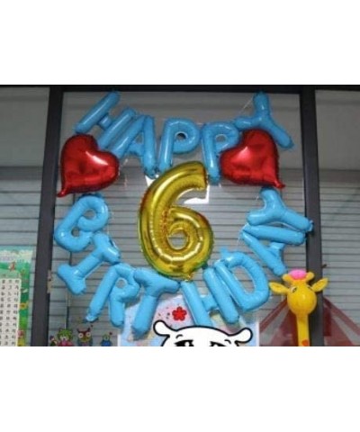 Baby Blue Happy Birthday Balloons 16 inch Letters Foil Balloons Birthday Party Decorations - Baby Blue - CZ19HKDHZDQ $5.12 Ba...