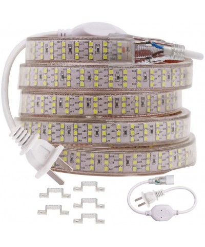 LED Strip Lights- 3.3ft Rope Light- AC 110V-120V SMD 2835 264 LED/M Triple Rows LED Tape with PVC Tube Cover- Flexible Indoor...