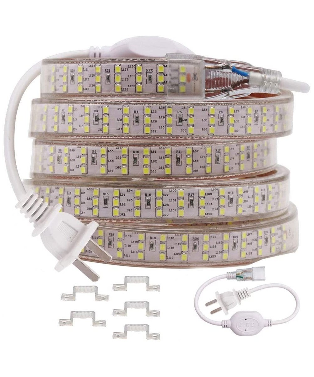 LED Strip Lights- 3.3ft Rope Light- AC 110V-120V SMD 2835 264 LED/M Triple Rows LED Tape with PVC Tube Cover- Flexible Indoor...