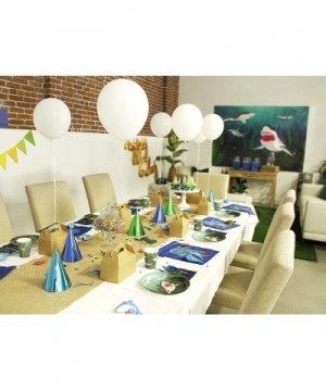 Shark Party Bundle Includes Plates- Napkins- Cups- and Cutlery (Serves 24- 144 Pieces) - CQ187XUGWLK $16.03 Party Packs