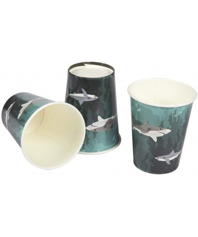 Shark Party Bundle Includes Plates- Napkins- Cups- and Cutlery (Serves 24- 144 Pieces) - CQ187XUGWLK $16.03 Party Packs