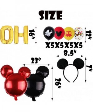 Mickey Mouse 2nd Birthday Party Supplies Decorations- Oh Twodles Balloons- Glittery Mickey Second Birthday Cake Cupcake Toppe...