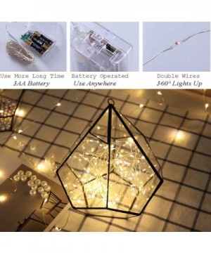 12 Set Lights Battery Operated with Timer 10ft 25 LED Warm White Mini Christmas LED Lights Starry Twinkle Firefly Lights Stri...