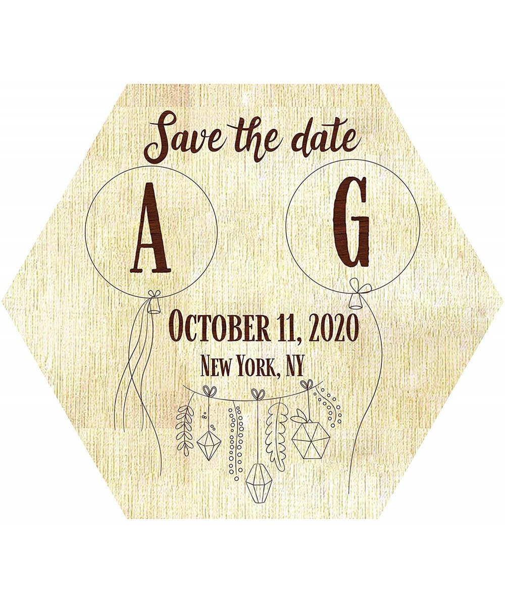 Wedding Invitations Personalized Wood Engraved Save The Date- Personalized Magnet Invitation- Custom Engraved Save The Date W...