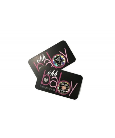 Baby Shower Scratch Off Game Set of 30 Cards (Pink) - Pink - C518EZYY6D7 $12.28 Invitations