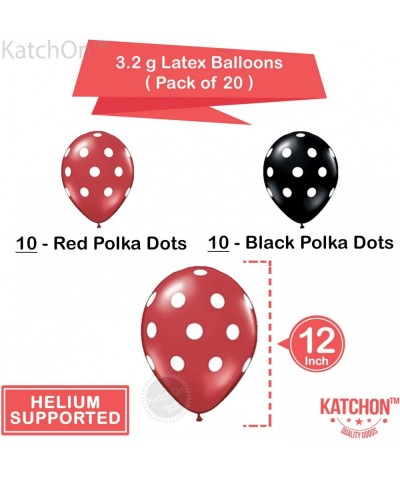 Red Black and White Balloons Kits - 1st Birthday Party Decorations Red Number 1 Balloon- Large 40 Inch - Red and Black with W...