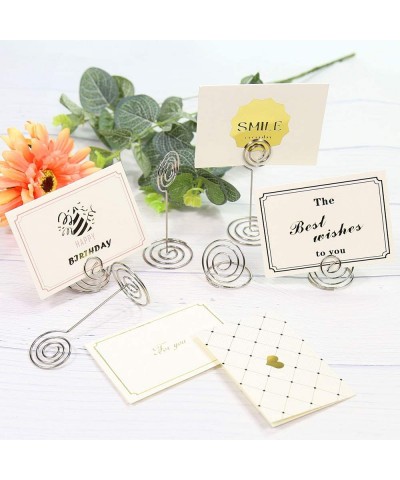 42pcs Table Number Holder for Wedding- Table Card Holders- Table Picture Holder- Place Card Holders for Wedding Party and Men...