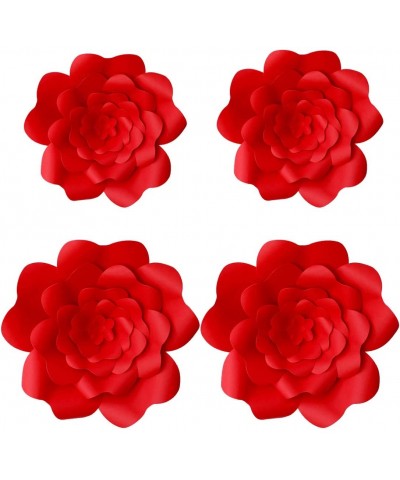 4pcs 3D Paper Flower Decorations Giant Paper Flowers Party DIY Handcrafted Paper Flowers for Wedding Backdrop Bridal Shower B...