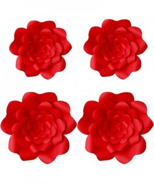 4pcs 3D Paper Flower Decorations Giant Paper Flowers Party DIY Handcrafted Paper Flowers for Wedding Backdrop Bridal Shower B...
