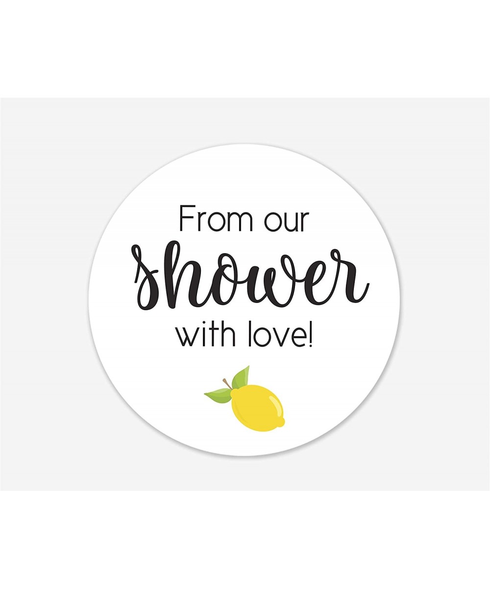 24-2" Lemon Baby Shower Favor Stickers- Bridal Shower Labels (243-2-OUR) - From Our Shower With Love - CY18SE9GTM5 $6.23 Favors