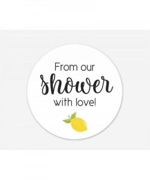 24-2" Lemon Baby Shower Favor Stickers- Bridal Shower Labels (243-2-OUR) - From Our Shower With Love - CY18SE9GTM5 $6.23 Favors