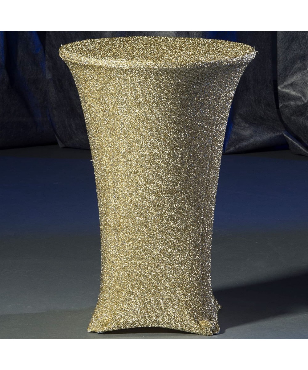 Cocktail Table Slipcover (Gold Sparkle) Party Supplies Decorations - Gold - C5182SNIQ3X $24.80 Tablecovers