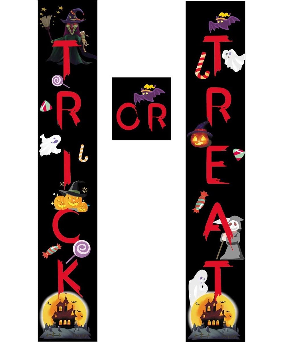 Halloween Trick or Treat Banner Halloween Door Hanger Banner (Halloween Trick or Treat Banner C) - Halloween Trick Or Treat B...