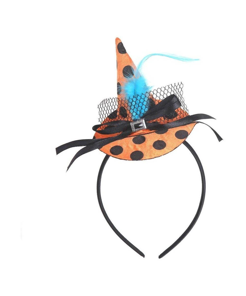 Halloween Cute Headband with Mini Witch Hat- Hair Hoop for Party Decoration- Haunted House Props- Prank- Prop- Gardens- Child...