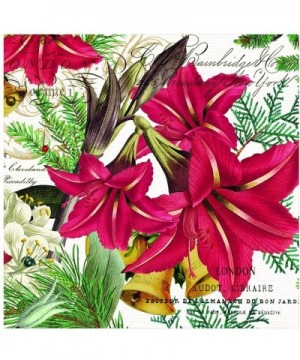 3-Ply Paper Cocktail Napkins- Joyous Christmas- 20-Pack - CP11O6KT51R $10.40 Tableware