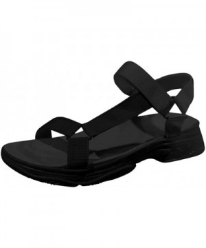 Sandals for Women Wide Width-Open Toe Crystal Ankle Strap Platform Casual Summer Espadrilles Flatform Wedge Sandals - Z3-blac...
