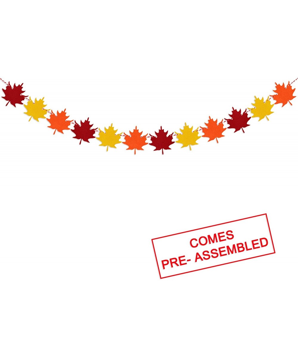Felt Maple Leaves Garland Banner - NO DIY - Fall Decor - Thanksgiving Decor - Thanksgiving Day Decorations - Thanksgiving Par...