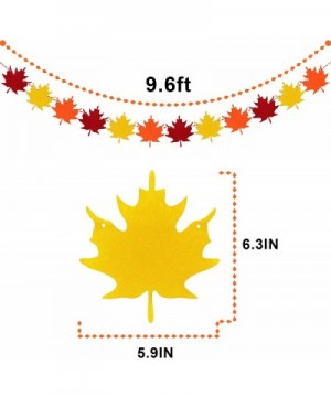 Felt Maple Leaves Garland Banner - NO DIY - Fall Decor - Thanksgiving Decor - Thanksgiving Day Decorations - Thanksgiving Par...