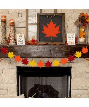 Felt Maple Leaves Garland Banner - NO DIY - Fall Decor - Thanksgiving Decor - Thanksgiving Day Decorations - Thanksgiving Par...