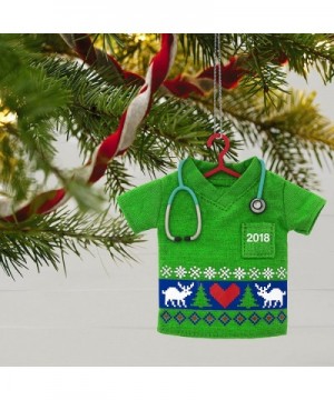 Christmas Ornament 2018 Year Dated- Happy Holiday Scrubs - CI1803ES6EW $7.14 Ornaments