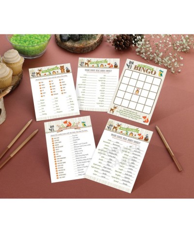 Woodland Baby Shower Game Cards- Neutral- 5" x 7 - CO12NSN06RE $9.52 Guestbooks