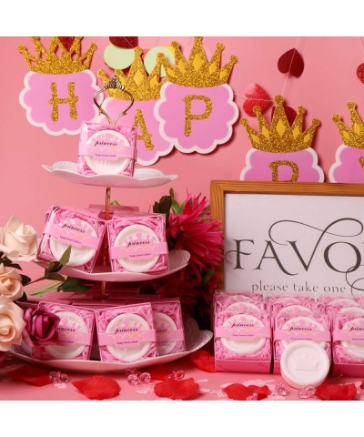 24 Pack Handmade Princess Crown Style Soap Favors for Baby Shower Favors Decorations for Girl - Pink Princess Crown - CD184O0...