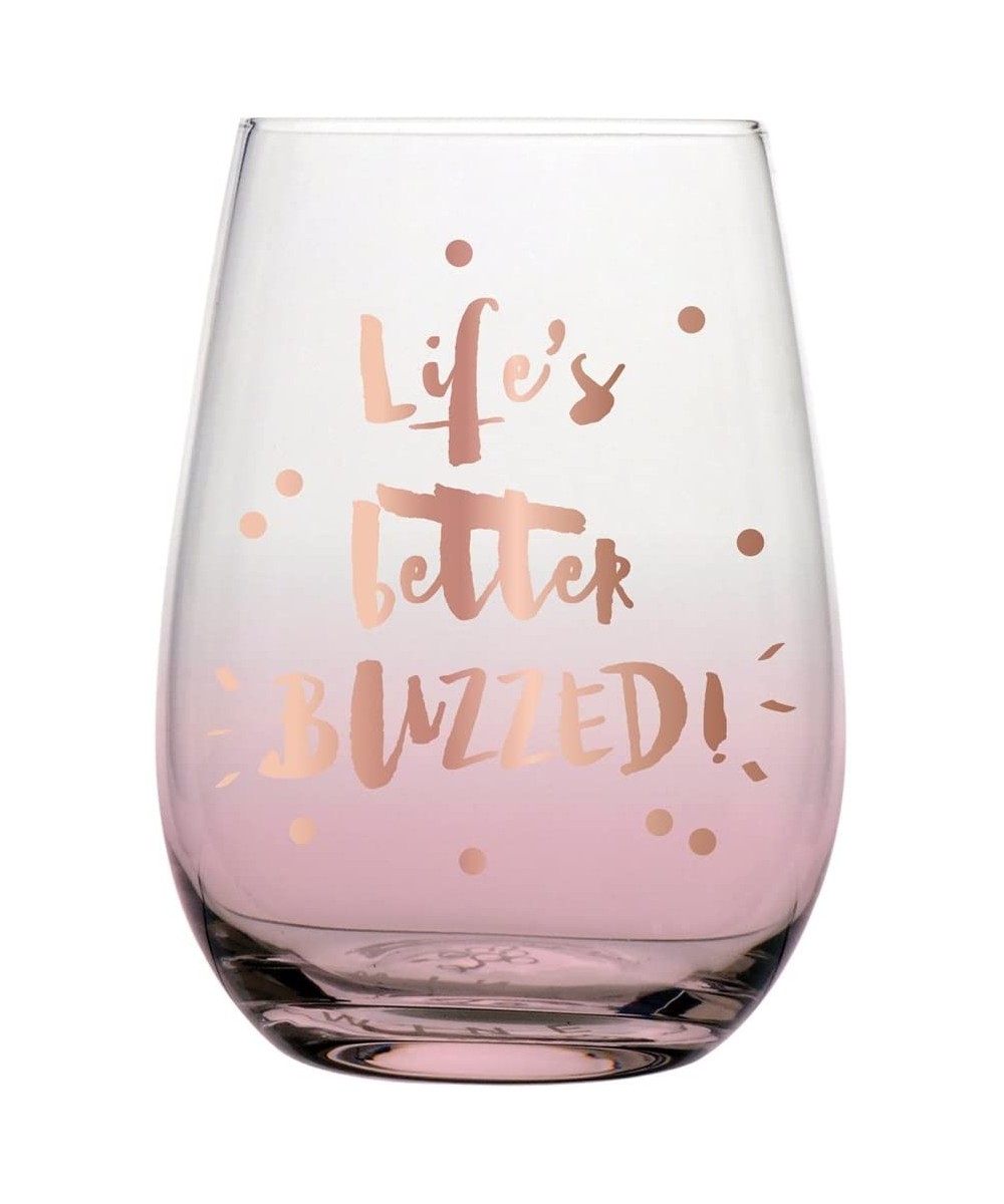 Slant Collections Stemless Wine Glass- 20-Ounce- Lets Get Buzzed - Lets Get Buzzed - CI12JZKB74Z $12.01 Favors