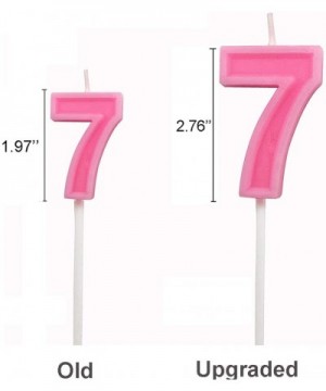 2.76" Large Extended XXL Multi-Color Happy Birthday Long Numbers Candles Cake Topper Decoration for Adults/Kids Party Wedding...