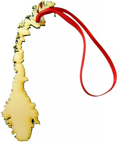 Norway Wooden Christmas Ornament Wood Norwegian Decoration Made in The USA - C318GL0YARZ $13.07 Ornaments