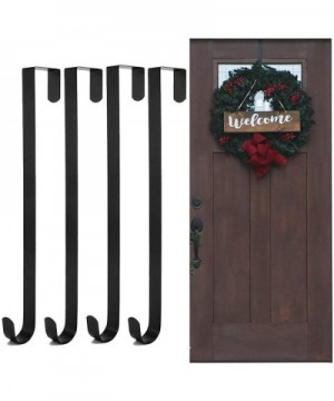 4 Pack 15" Wreath Hanger for Front Door- Metal Wreath Hook- Larger Wreath Door Hanger for Christmas Thanksgiving Wreath Decor...